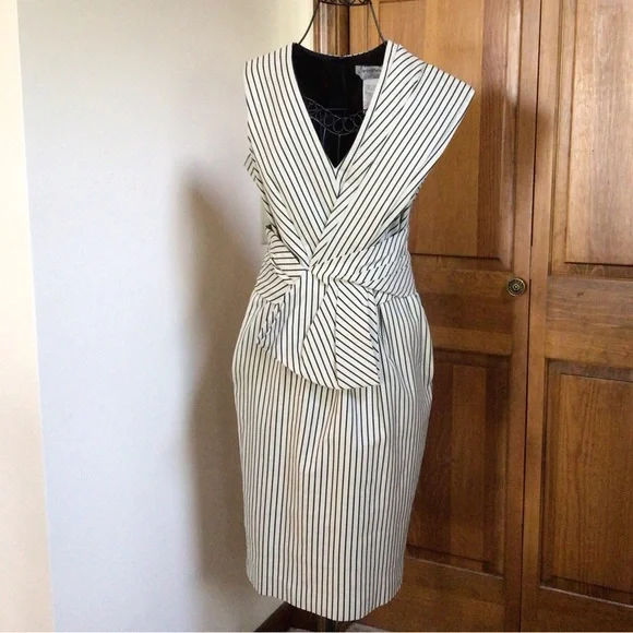 Max Mara Sportmax Drrss, Striped Dress, size 8, pristine - Picture 16 of 16